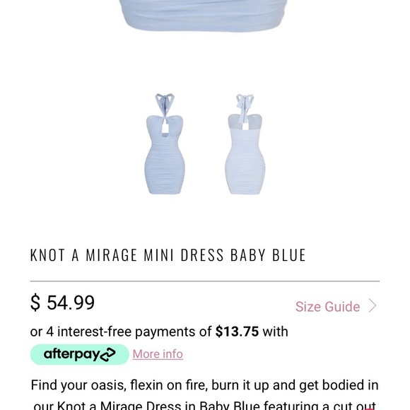 Baby Blue Minnie Dress - Picture 3 of 5